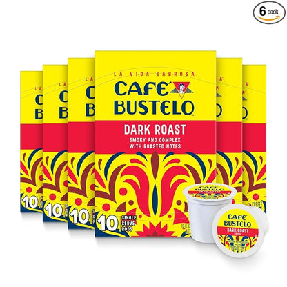 Café Bustelo dark roast single serve coffee pods