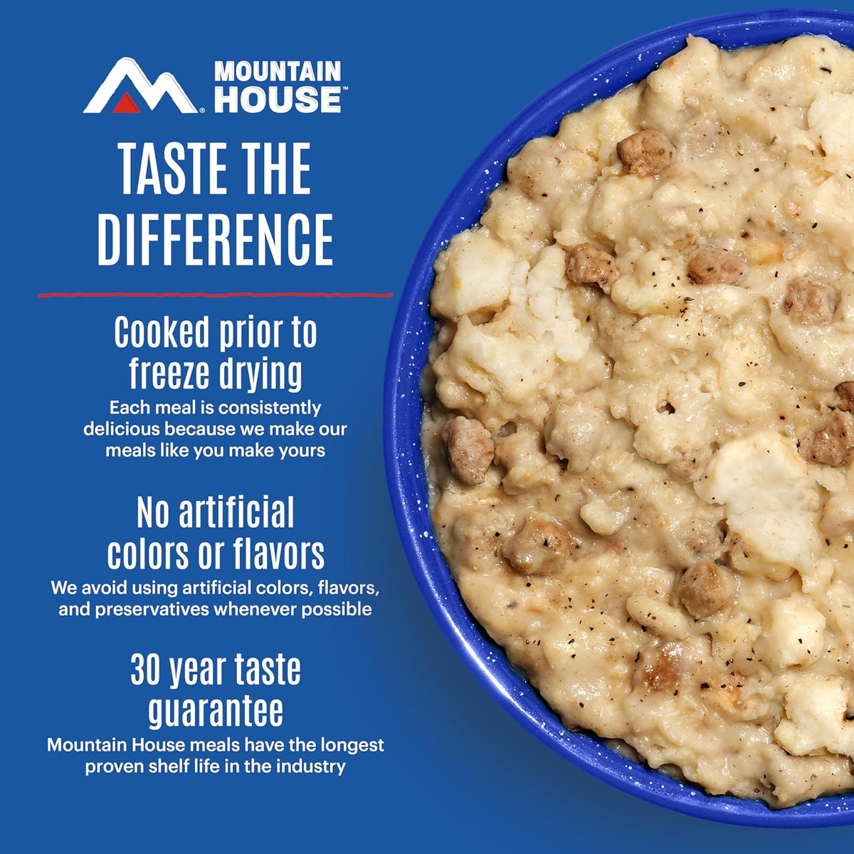 Mountain House breakfast for emergency food storage