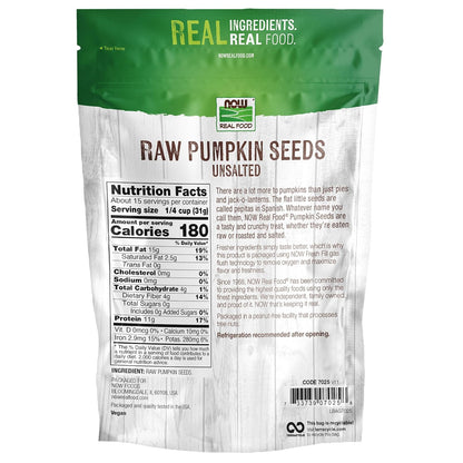 Raw pepitas pumpkin seeds pantry staple
