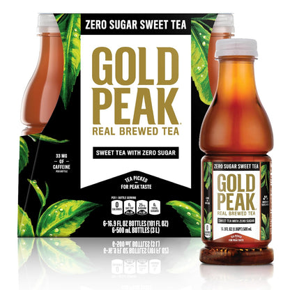 Gold Peak bottled zero sugar iced tea drink