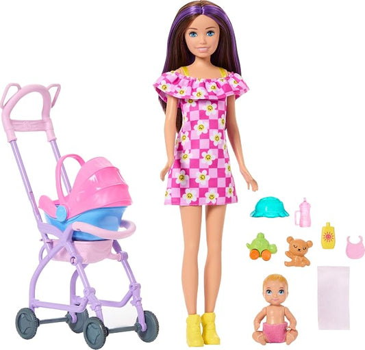 Barbie Skipper Babysitters Inc playset with brunette doll