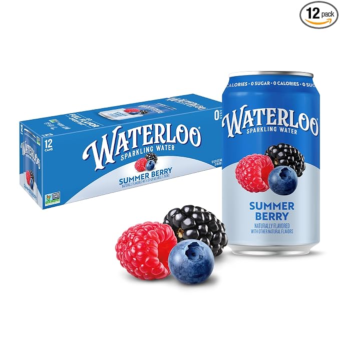Waterloo Summer Berry sparkling water 12 pack