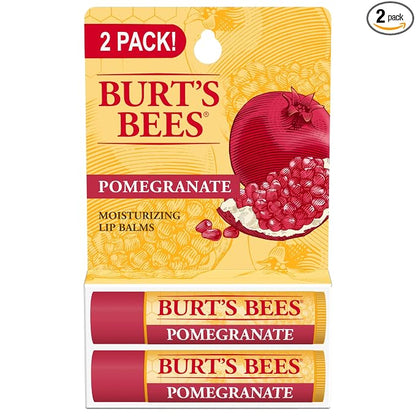 Burt's Bees Pomegranate Lip Balm two-tube pack