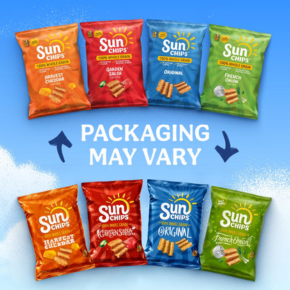 7 oz bag of Sunchips Harvest Cheddar snacks