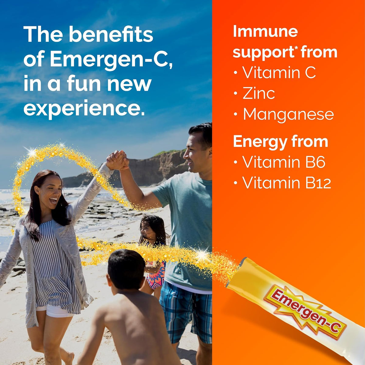 Emergen-C caffeine-free gluten-free crystals pack