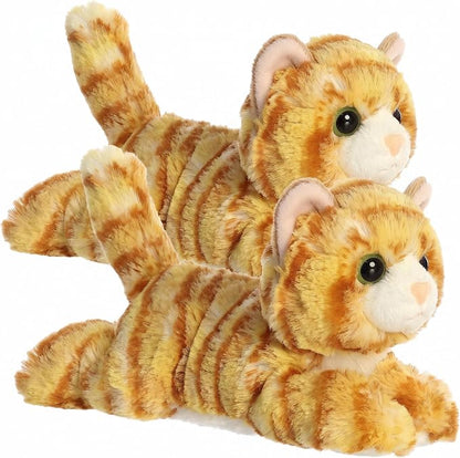 Aurora 8 inch ginger cat stuffed animal