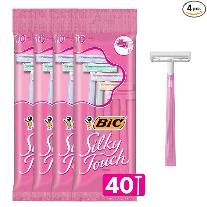 BIC Silky Touch womens disposable razors 40-pack