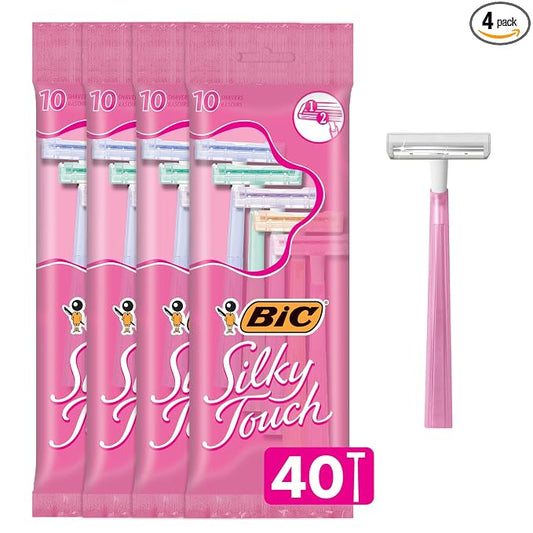BIC Silky Touch womens disposable razors 40-pack