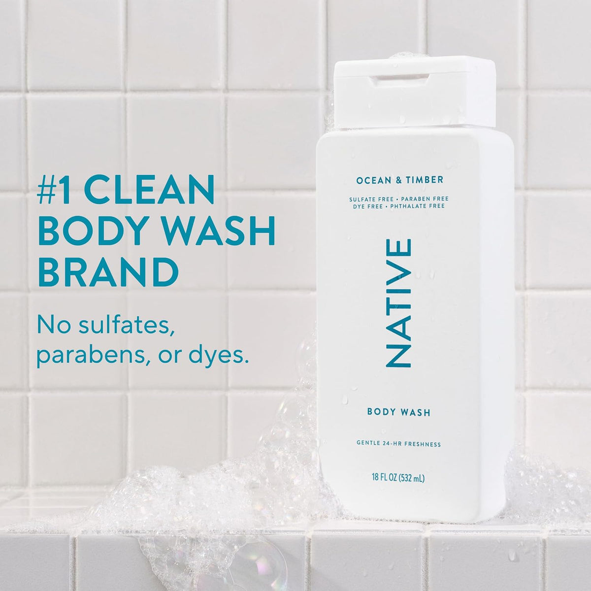 Creamy lather body wash by Native