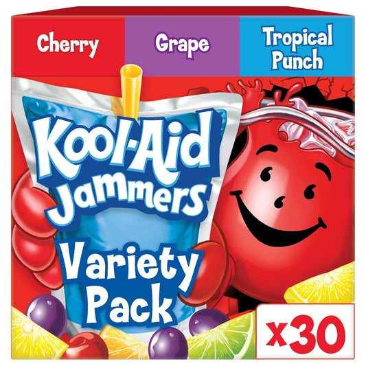 Kool-Aid Tropical Punch Grape and Cherry drink pouches