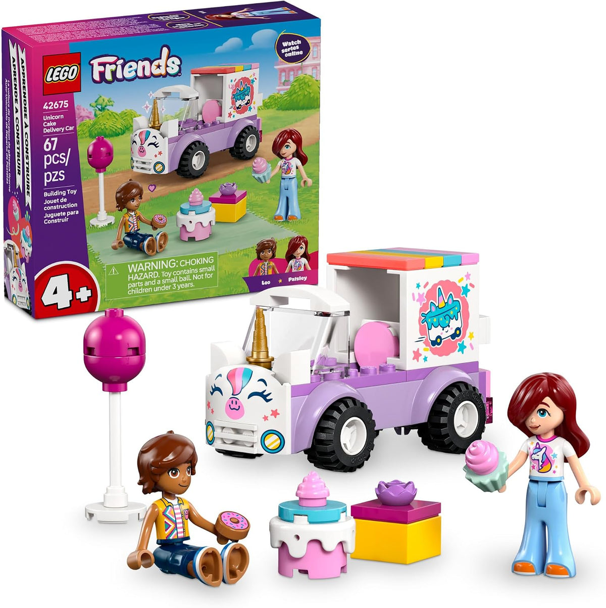 LEGO Friends unicorn delivery car with minidolls
