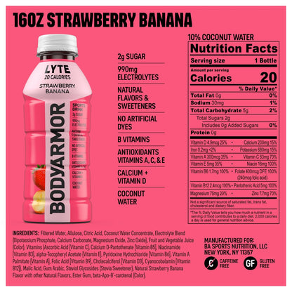 Low calorie BODYARMOR LYTE sports drink bottles