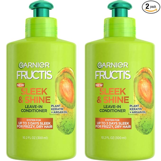 Garnier Fructis Sleek and Shine leave-in conditioner cream 10.2 oz