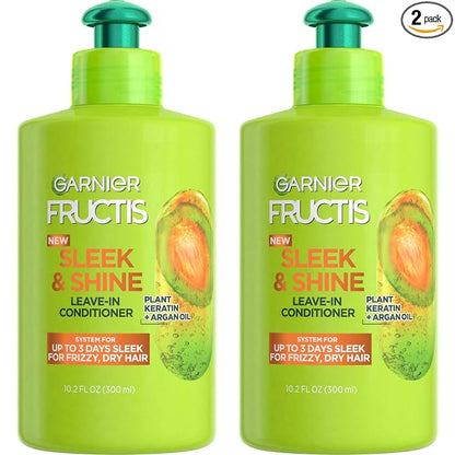 Garnier Fructis Sleek and Shine leave-in conditioner cream 10.2 oz