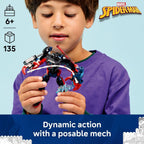 Jointed Spider-Man mech with opening cockpit