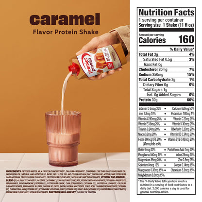 Caramel meal replacement protein drink pack