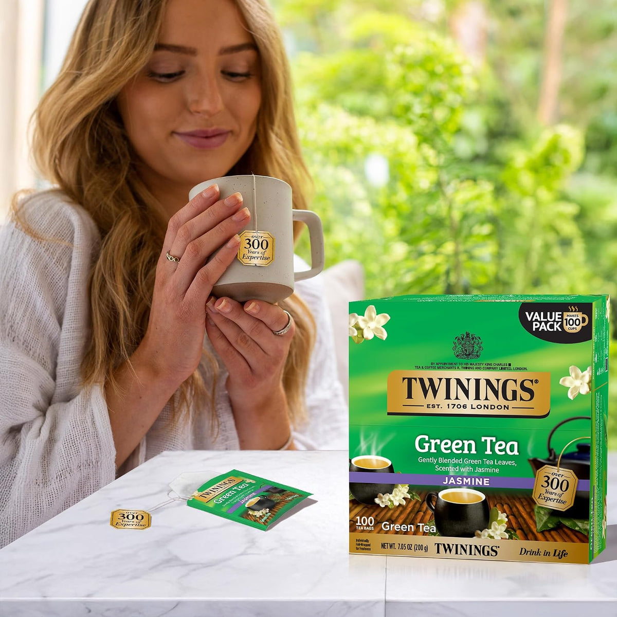 Twinings Green Tea with Jasmine teabags pack