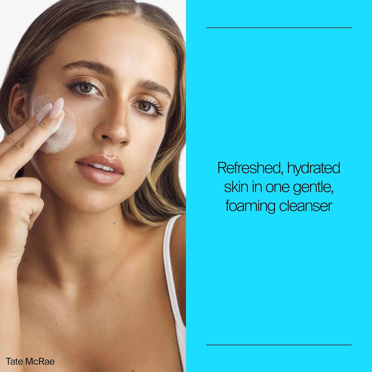 Fragrance-free hydrating facial cleanser for sensitive skin