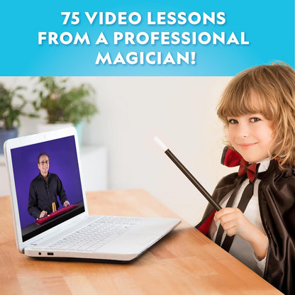 Beginner magician set with instruction guide and video lessons
