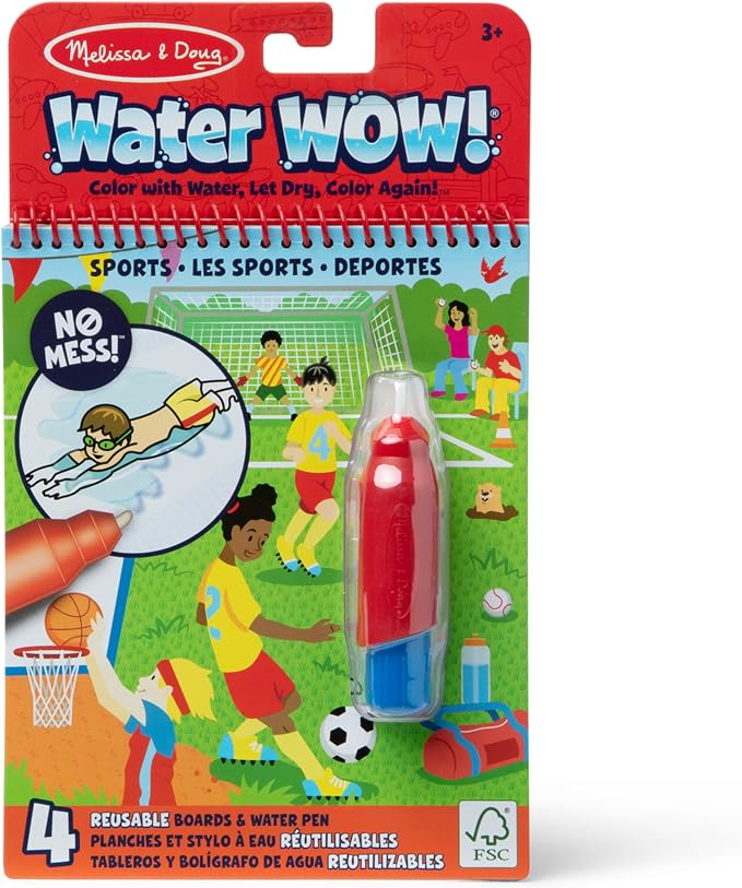 Vehicle themed Water Wow travel toy for toddlers