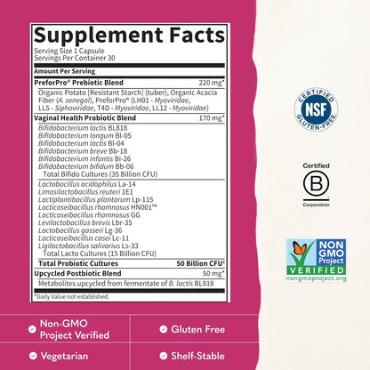Garden of Life Dr. Formulated women's probiotic capsules
