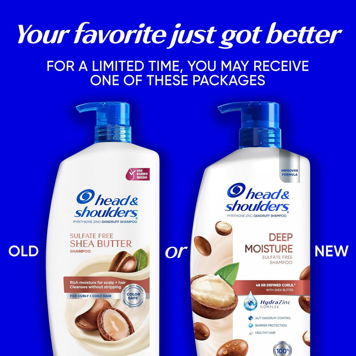 Rich moisture shampoo with shea butter