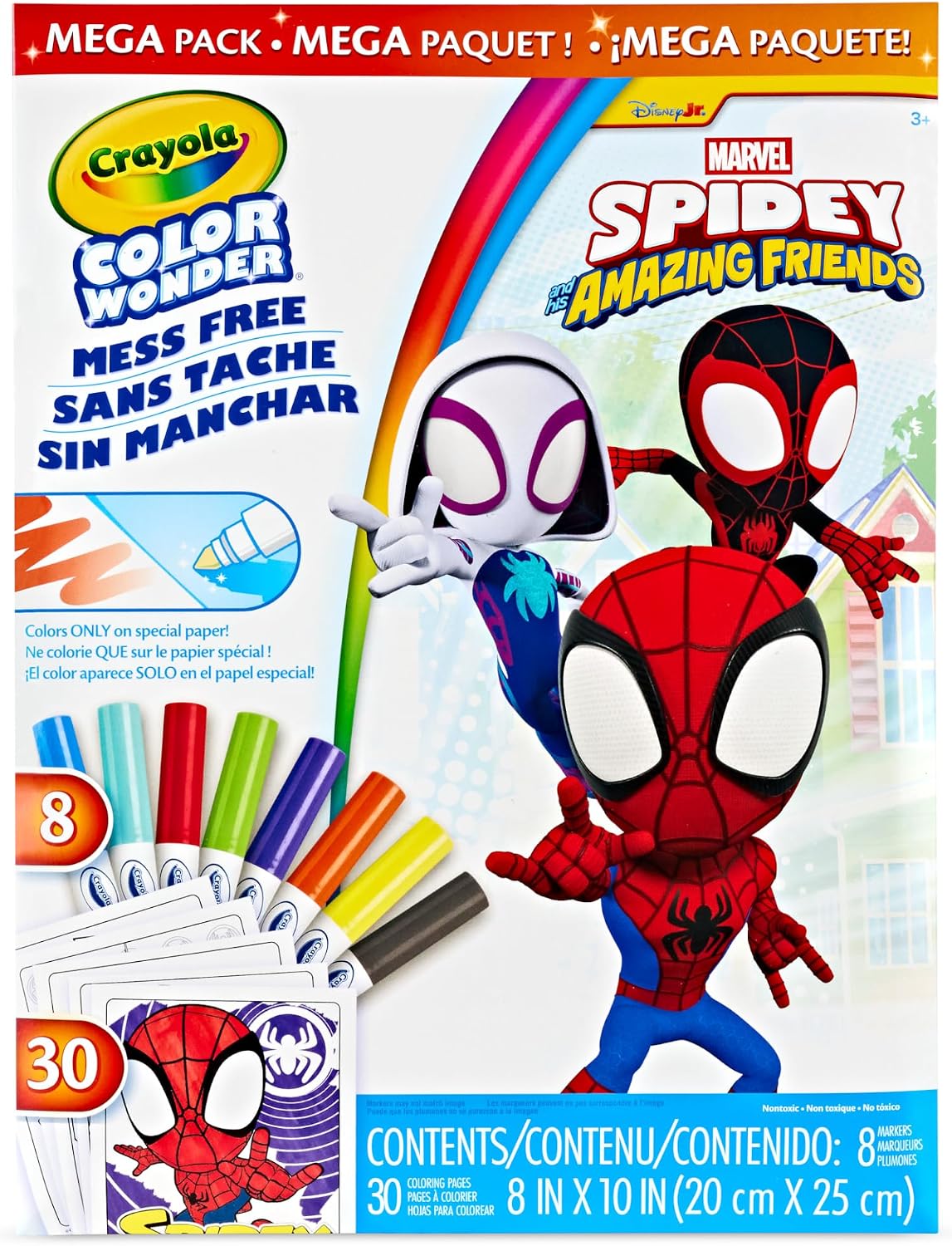 Crayola Spidey mess-free coloring set for ages 3 and up