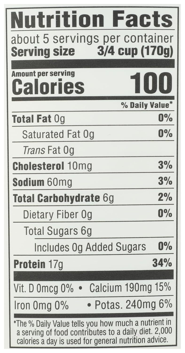 32 ounce tub of 365 Greek yogurt plain nonfat