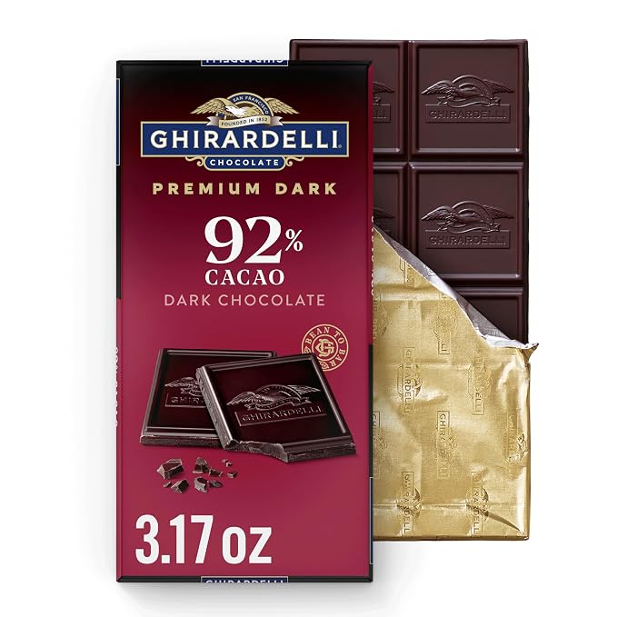 Ghirardelli 92% cacao Intense Dark Chocolate Bar front package