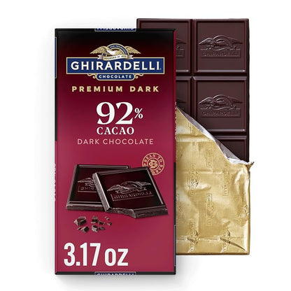 Ghirardelli 92% cacao Intense Dark Chocolate Bar front package