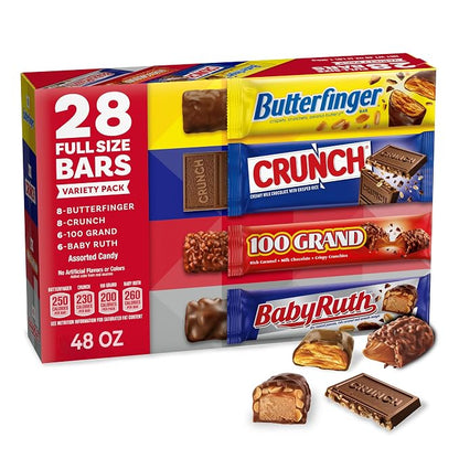Butterfinger assorted full size candy bars 28 count box
