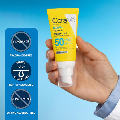 Weightless mineral sunscreen with ceramides
