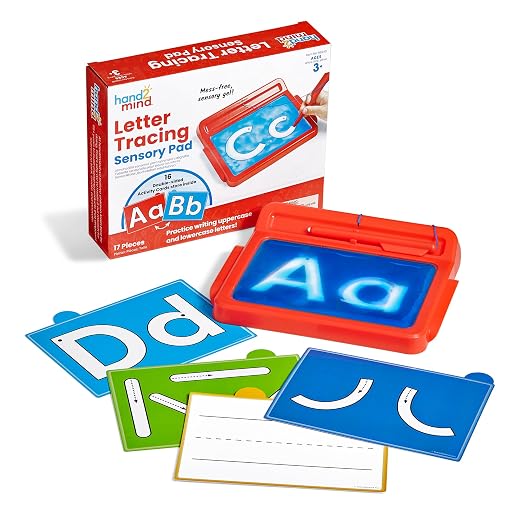 hand2mind Letter Tracing Sensory Pad for ages 3+