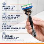 Gillette ProGlide razor with lubrication strip and Precision Trimmer