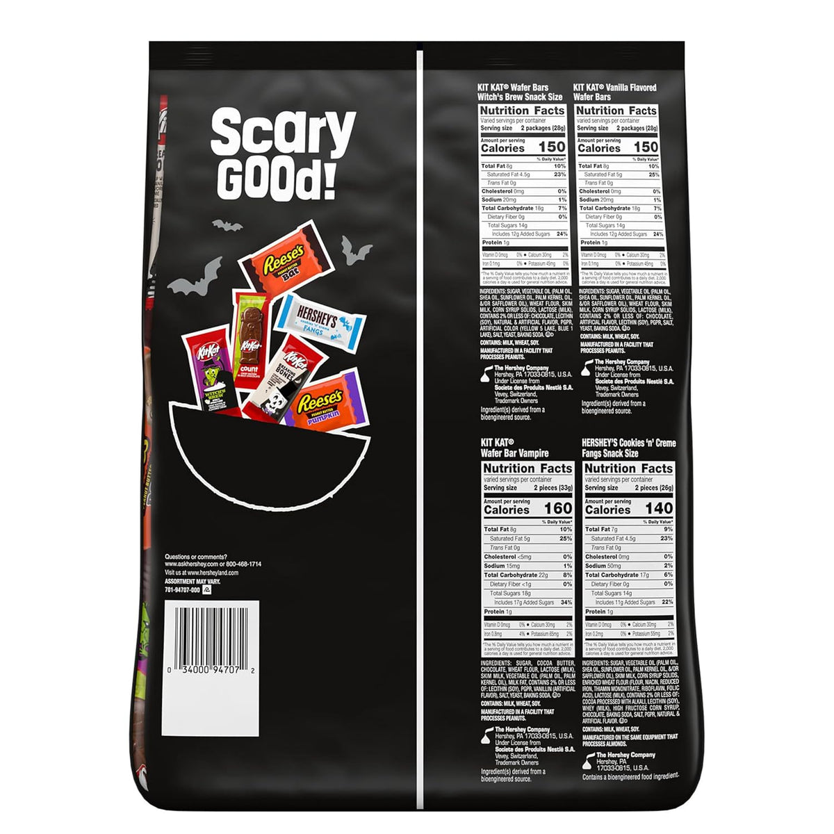 HERSHEY'S KIT KAT and REESE'S seasonal candy variety bag