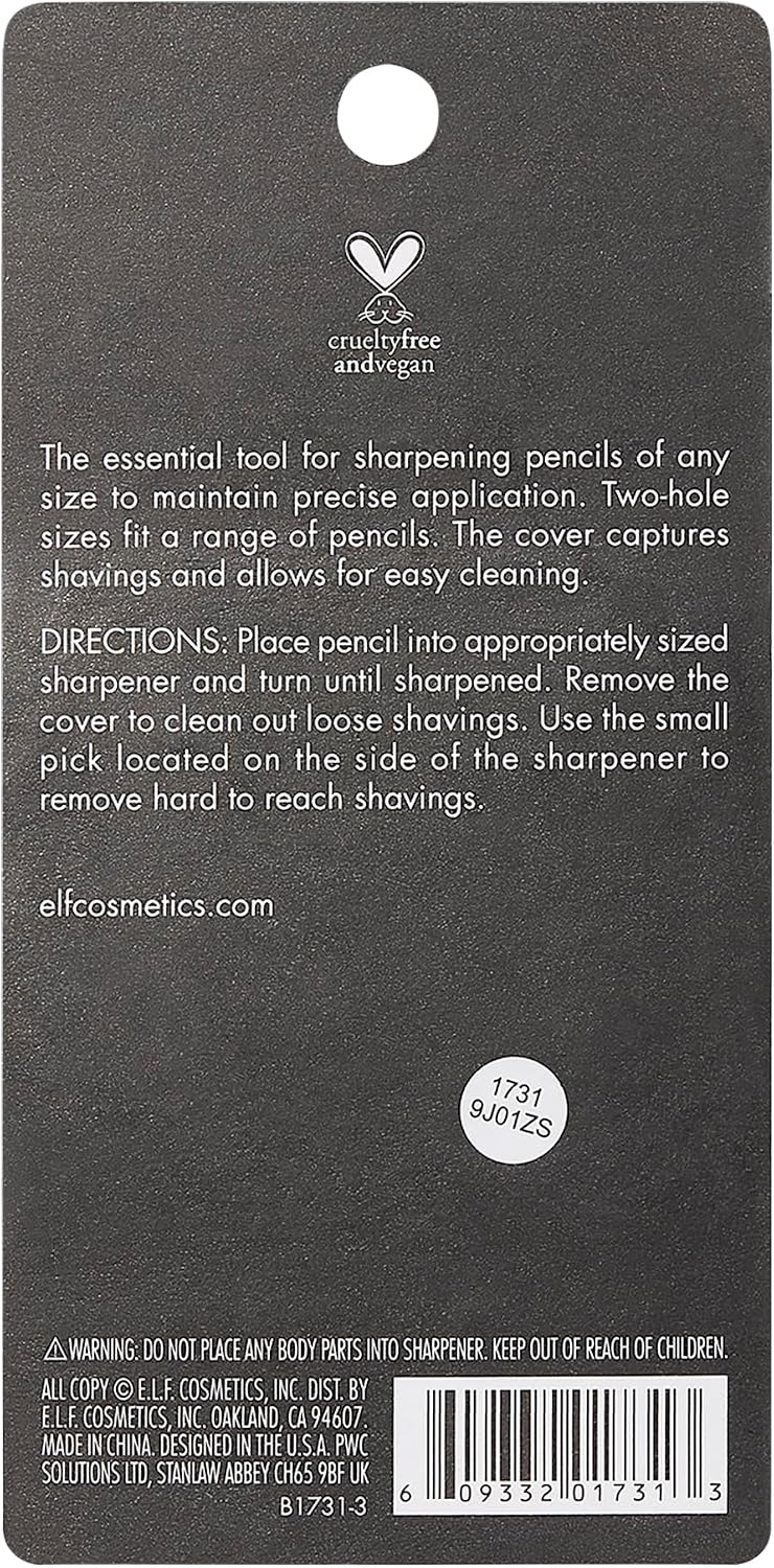 e.l.f. sharpener with bonus small sharpener
