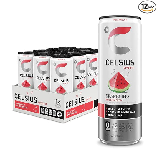 CELSIUS Sparkling Watermelon sugar free energy drink 12 pack