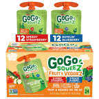 GoGo SqueeZ fruit and veggie applesauce snack pouches