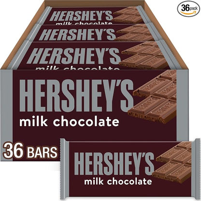 HERSHEY'S milk chocolate candy bars 36 count box
