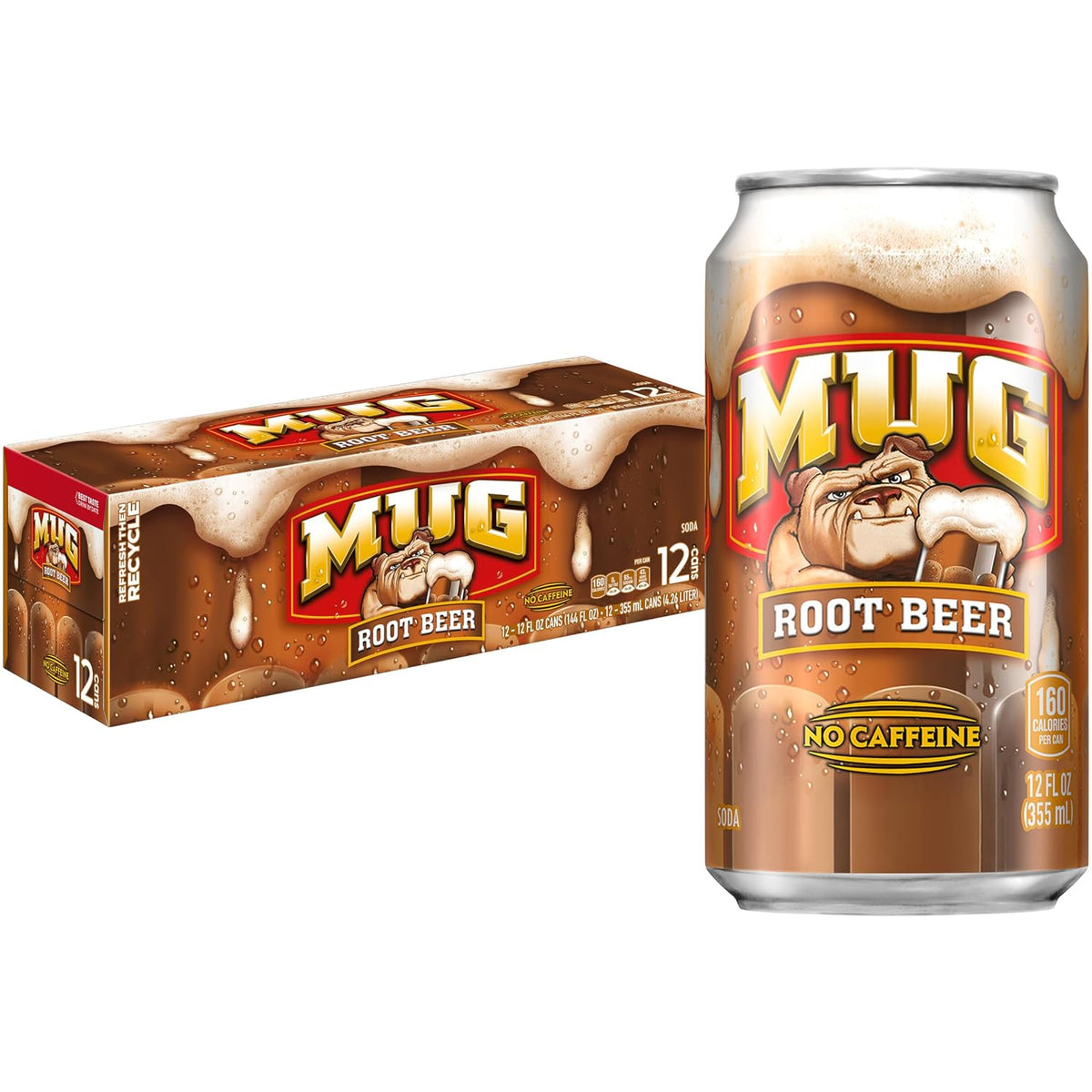 Mug Root Beer cans classic soft drink pack