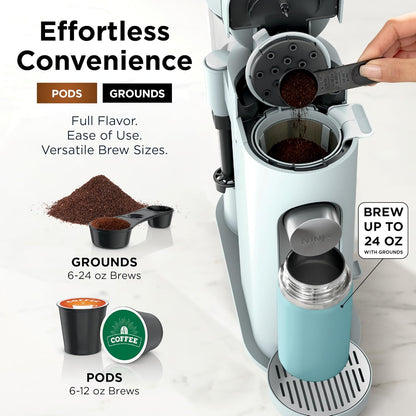 Ninja coffee maker with built-in milk frother
