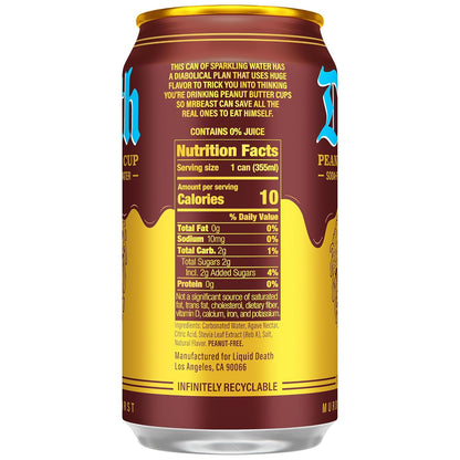 Liquid Death less sugar sparkling water 12 fl oz cans