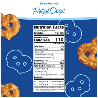 Snack Factory Pretzel Crisps 1 oz individual snack bags