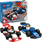 LEGO Formula 1 race cars with driver minifigures