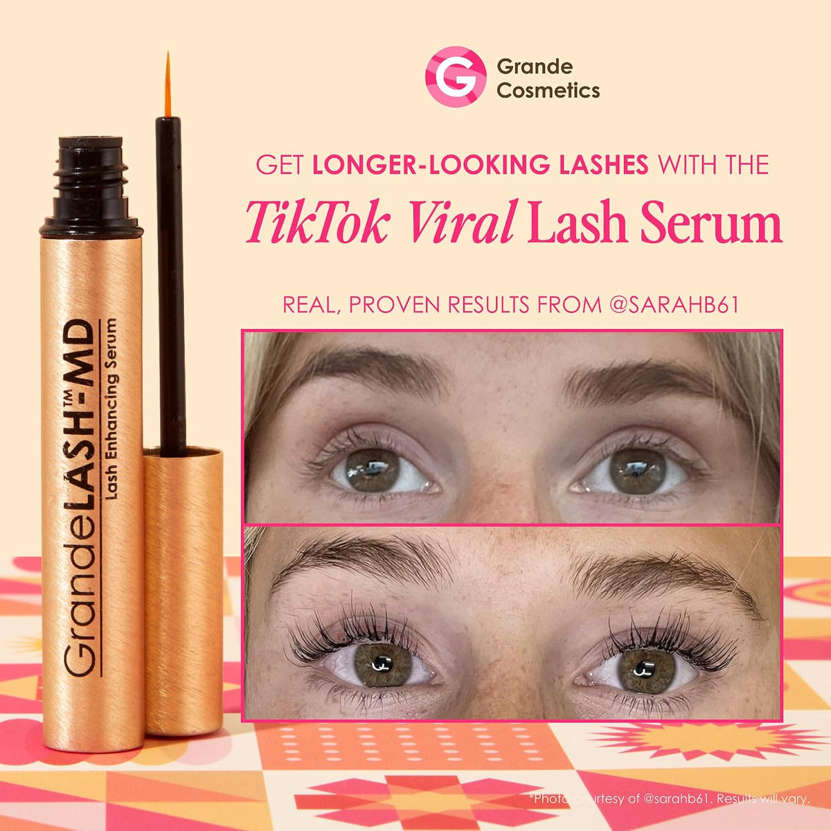 Grande Cosmetics lash serum for fuller-looking lashes
