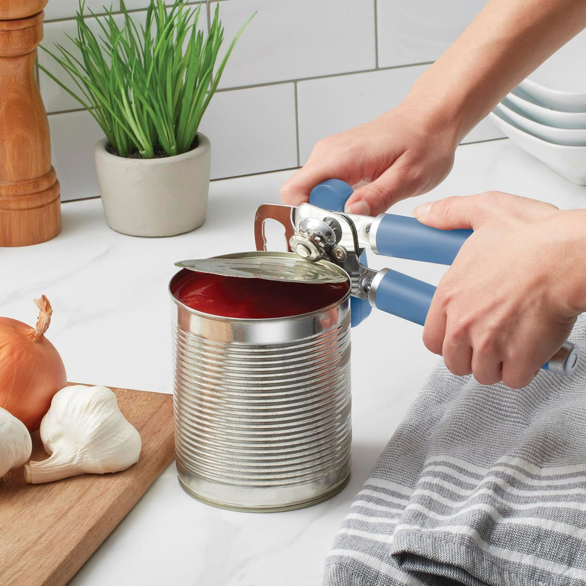 KitchenAid Blue Velvet kitchen tool with built-in bottle opener