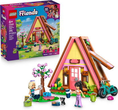 LEGO Friends A-frame glamping cabin building set
