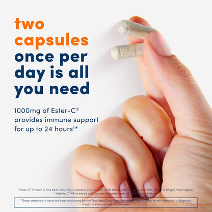 American Health non-acidic vitamin C supplement capsules