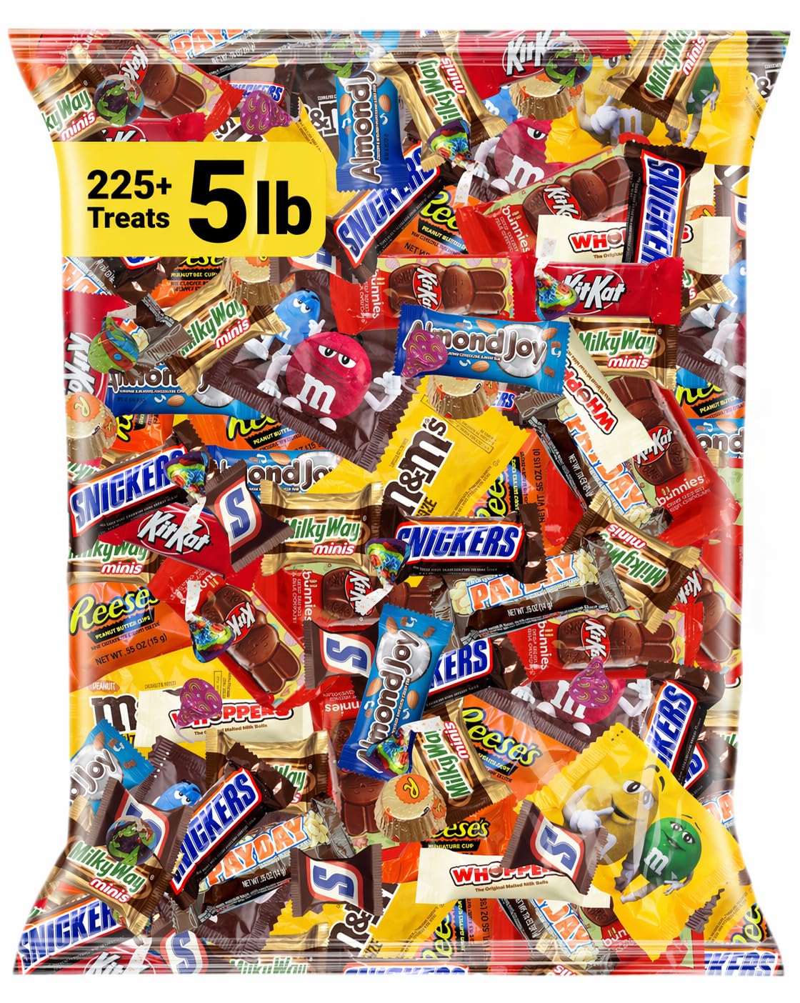 Fun size individually wrapped chocolate candies