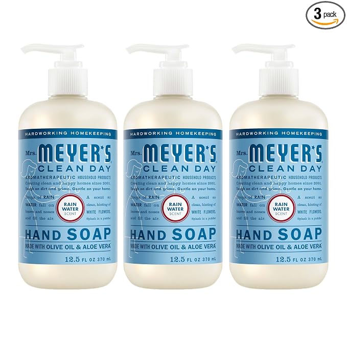 Mrs. Meyer’s Rain Water liquid hand soap 3 pack